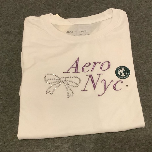 Aero Rhinestone Bow Graphic Tee - Picture 2 of 8